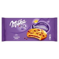 Milka Sensations Ciastka z kawałkami czekolady mlecznej z mleka alpejskiego