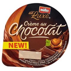 Muller De Luxe Krem czekoladowy + sos o smaku orzechów laskowych