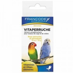 Francodex Witaminy dla papug Zakrzywiony Dziób 15ml + 18g