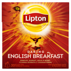 Lipton Daring English Breakfast Herbata czarna 36 g (20 torebek)