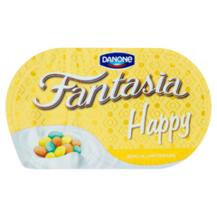Danone Fantasia Happy Jogurt kremowy ze zbożowymi fasolkami z białą czekoladą