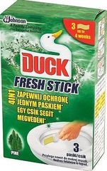 Duck Fresh Stick 4in1 Pine Żelowe paski do toalet (3 sztuki)
