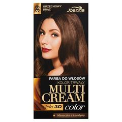 Joanna Multi Cream color Farba do włosów 39 Orzechowy brąz