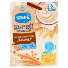 Nestlé Skarby Zbóż Kaszka mleczna owsiano-pszenno-żytnia owsianka po 6. miesiącu