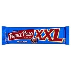 Olza Prince Polo XXL Mleczne Kruchy wafelek z kremem kakaowym oblany czekoladą mleczną