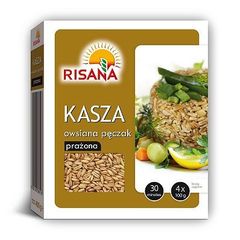 Risana Kasza owsiana pęczak prażona 400 g (4 torebki)